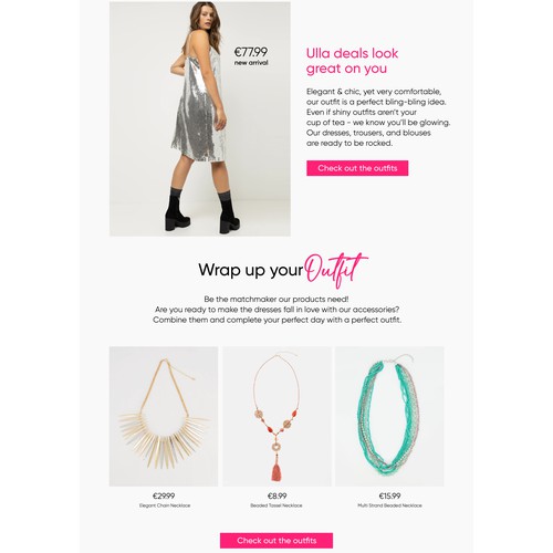 Newletter for Fashion Brand