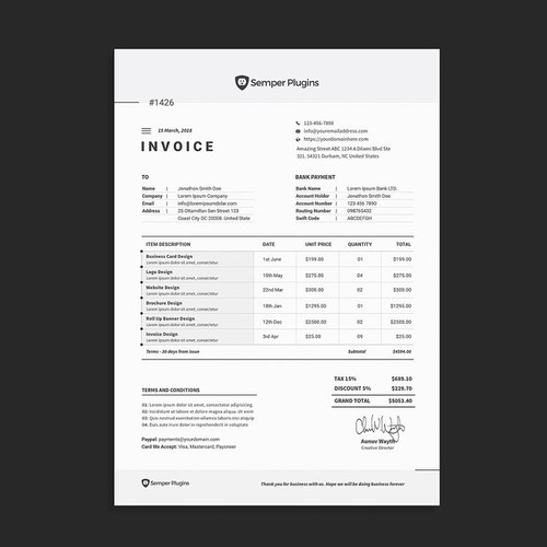 Invoice Design