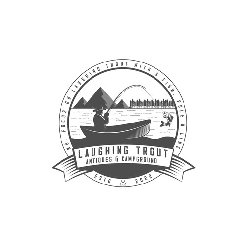Laughing Trout Logo for campground