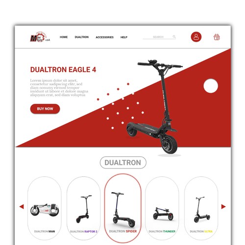 Dualtron Website Design