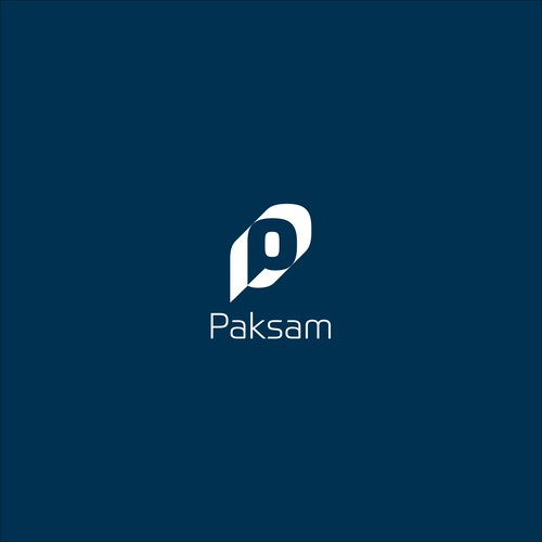 Logo for 'Paksam',  a technology company