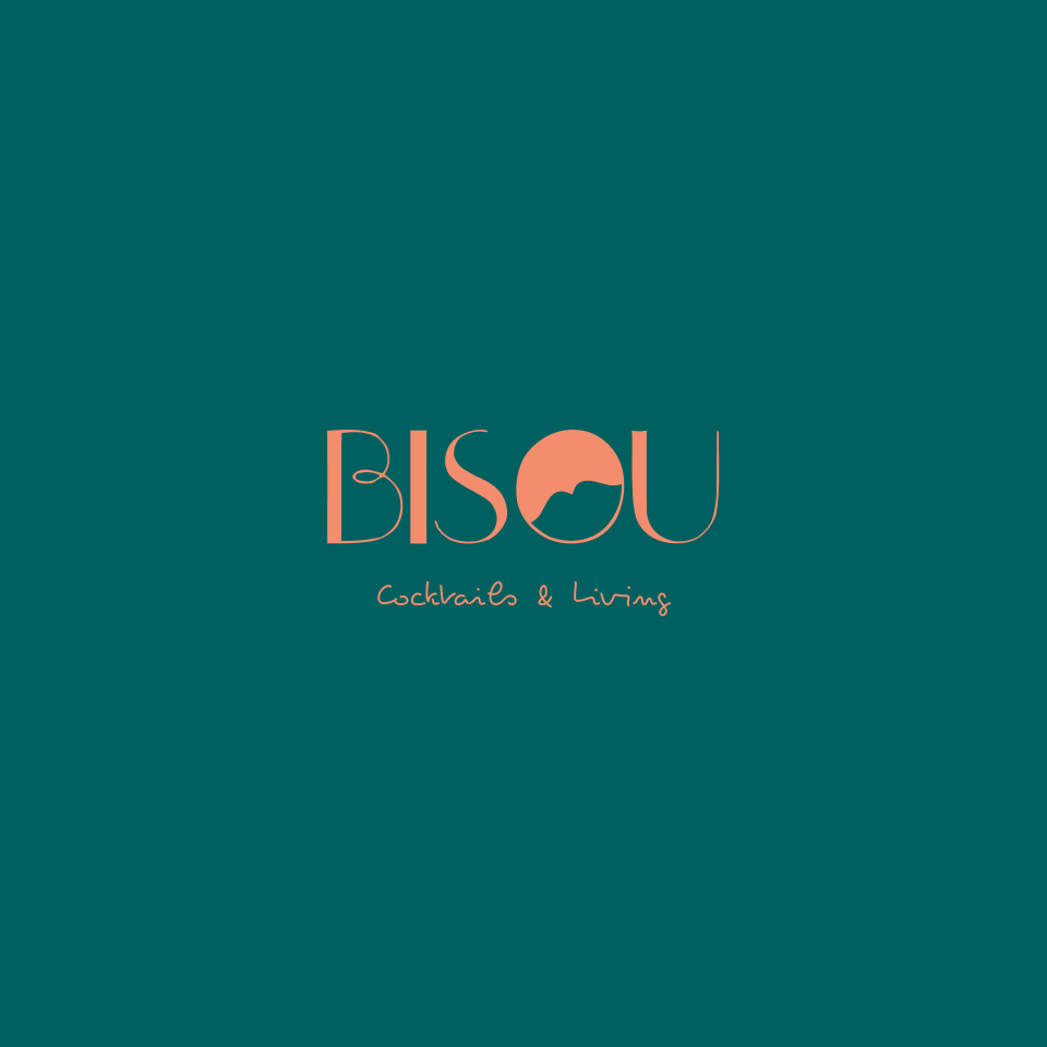 Design trendy logo for an upscale cocktail bar-boutique called BISOU