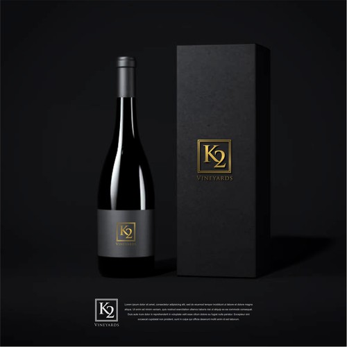 Design a modern logo for a premium wine