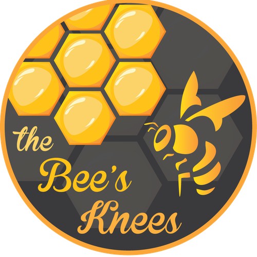 Create a HONEY LABEL. BEE'S KNEES sweet, raw, wild n' delicious from Chadds Ford, Pennsylvania