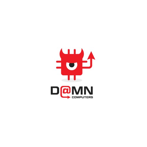 Fun Simple logo for Damn Computer