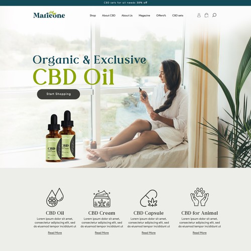 CBD Oil Website Design