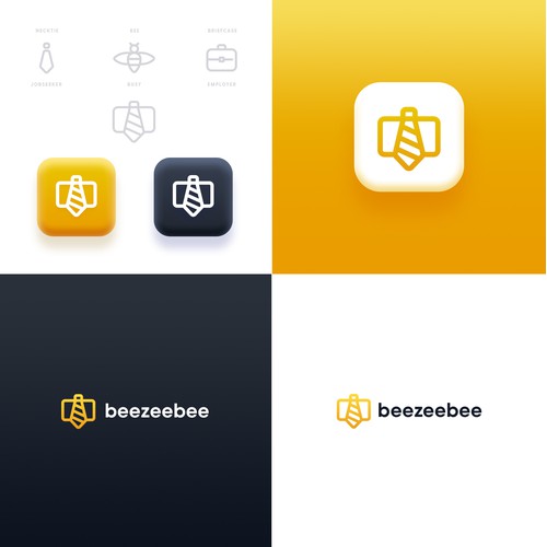 Minimal Logo for Beezeebee App