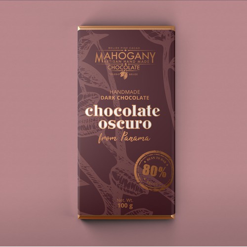 new wrapper design for organic handmade chocolate bars