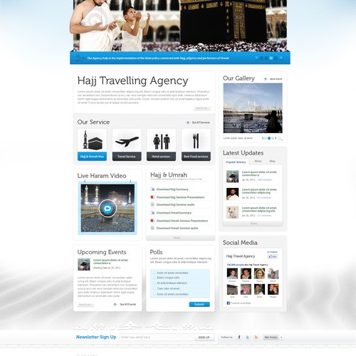 Hajj Travelling Agency needs a new website design