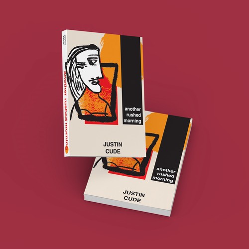 Bold, minimalist poetry book cover 