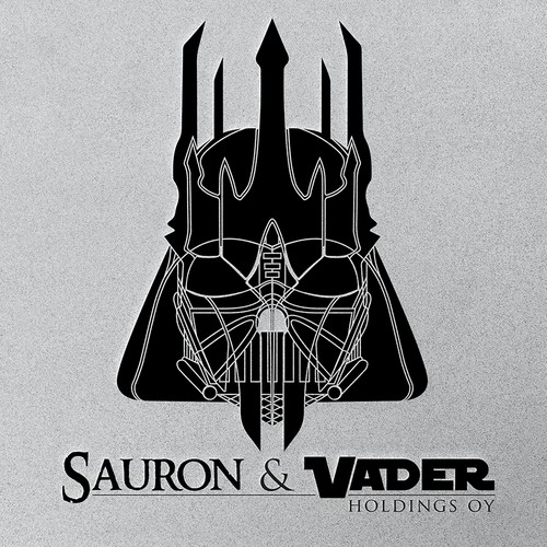 Hybrid logo between Darth Vader and Sauron