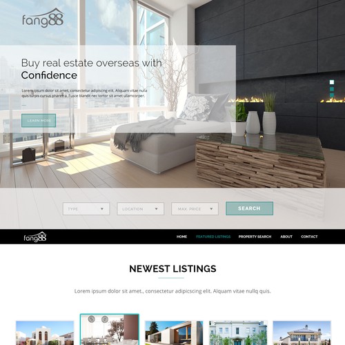 Foreign Real Estate Property Homepage