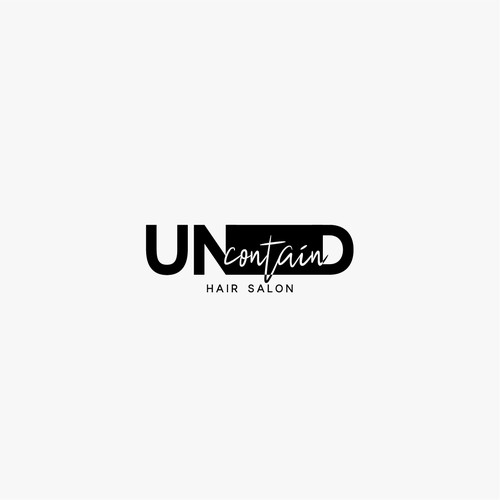 Logo Design for UNcontainD Hair Salon. 