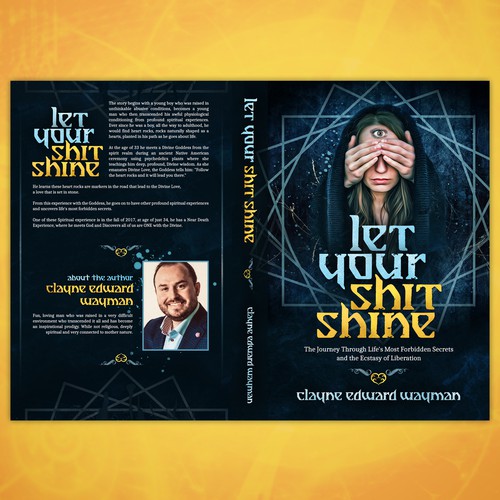 Trippy book cover for Clayne