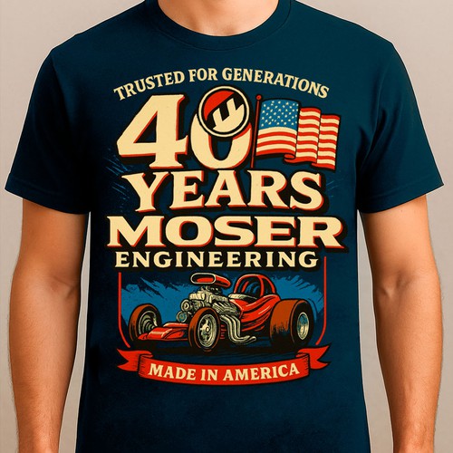 40 YEARS MOSER - T shirt