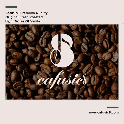 Cafusic8 Shop Logo & Label Design