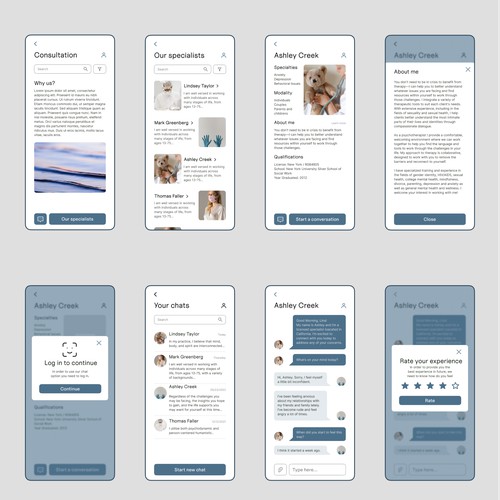 Mobile app design for Melt-up