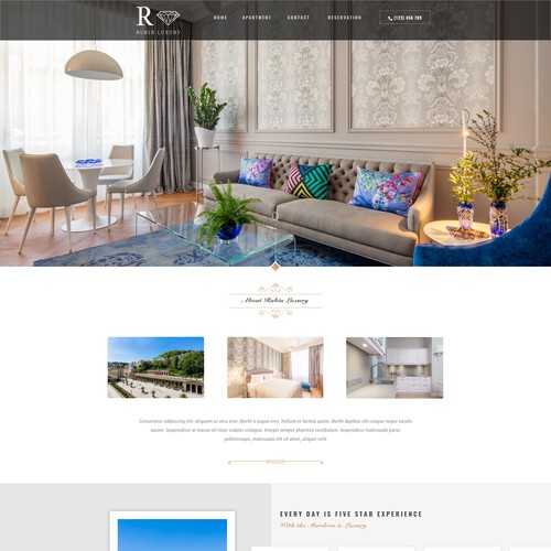 Luxury aparment website