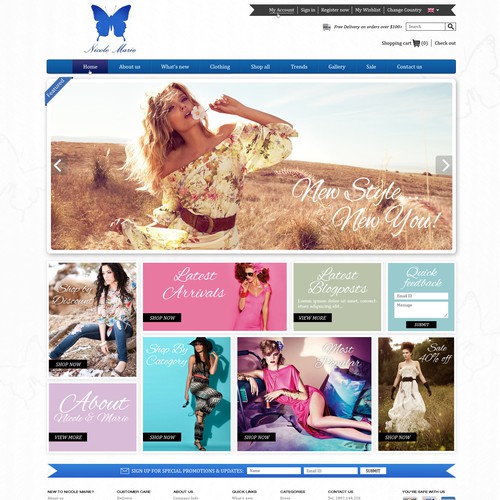 Design a Compelling Website for Nicole Marie Company!