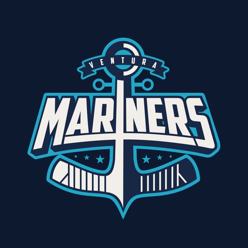 Design the crest for a youth ice hockey club (Ventura Mariners)