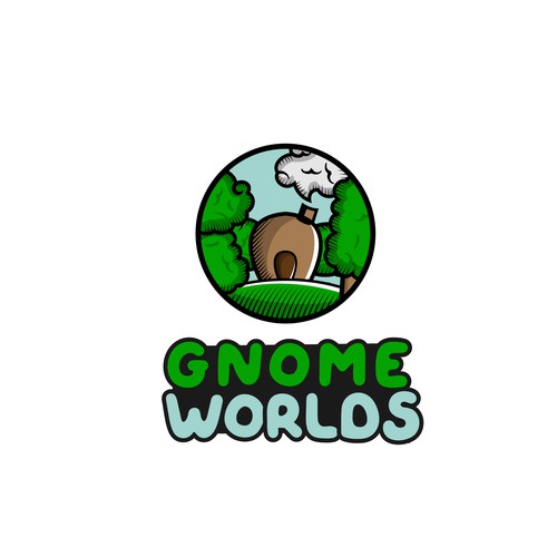 Gnomeworlds logo design