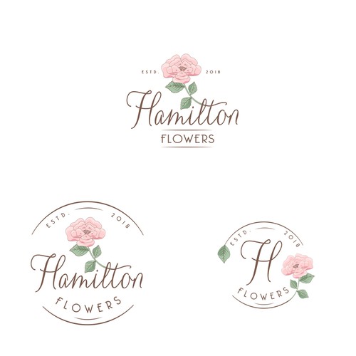 Timeless Botanical Flower Logo for a flower boutique