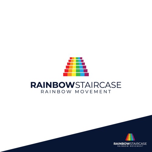 Logo design concept for Rainbow Staircase contest.