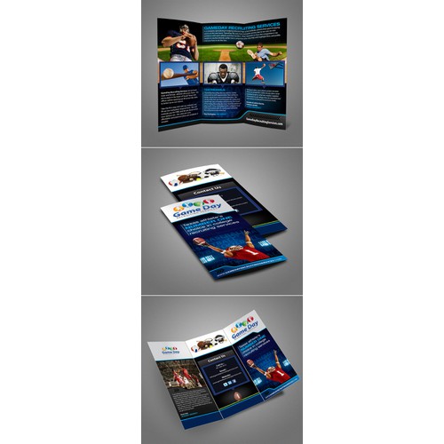 Create the next brochure design for GameDay Recruiting Services