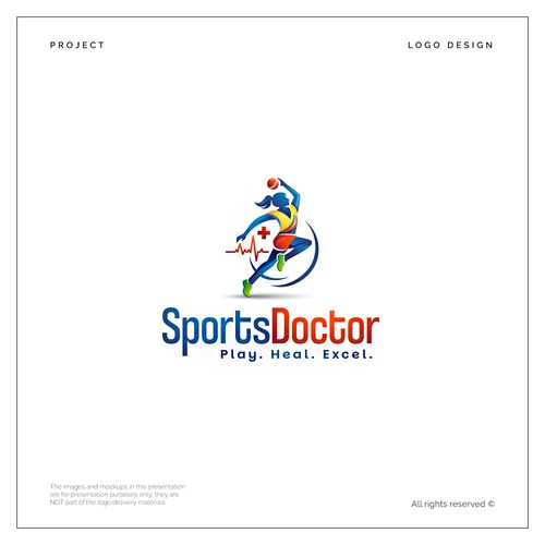 Bold Sports Medicine Logo Concept for SportsDoctor – Available for Sale