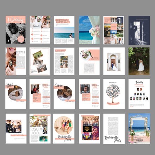 Wedding Magazine Layout