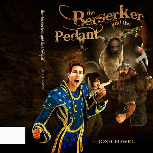 Create a Book Cover for a Humorous Fantasy Series