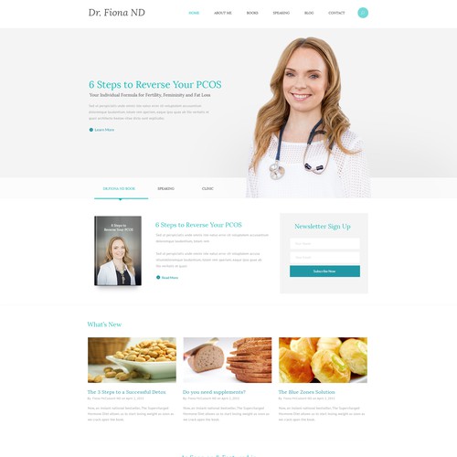 Create a Stunning Website with a Clean, Modern Feel for A Women's Health Author