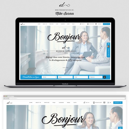 Chic, classy design for Accountant Firm