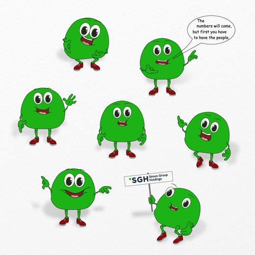 The Green Dot Mascot