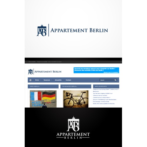 Create a dynamic logo design for http://appartement-berlin.fr/