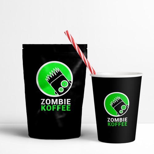 Zombie coffee pack design