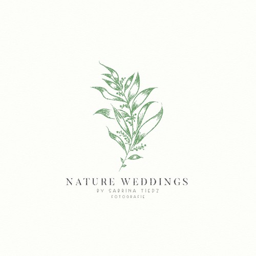 Simple natural logo for photographer Sabrina Tietz - NatureWeddings
