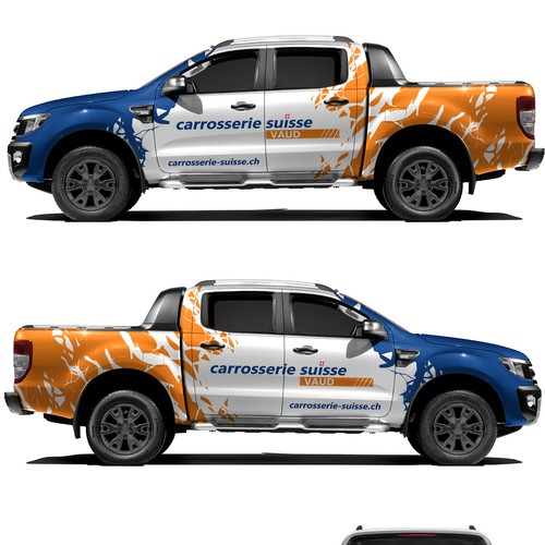 Ford Ranger carrosserie-suisse wrap design