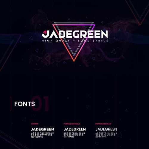 Music Lyrics Website Design