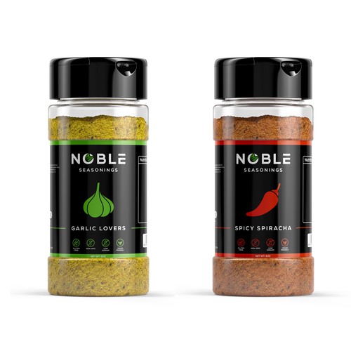 Label concept for Noble Seasonings
