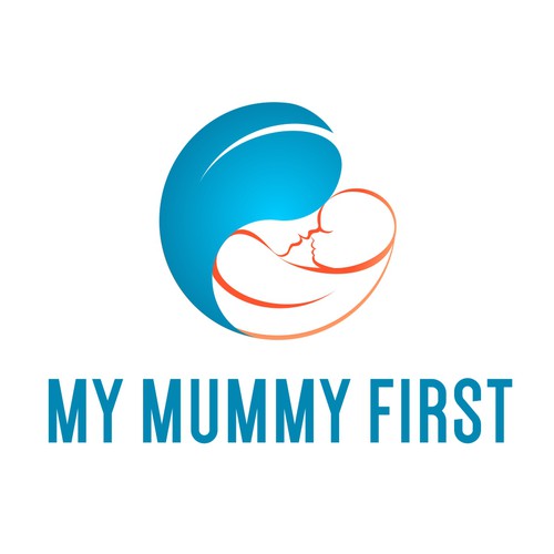 Bold logo design for fitness program focused on mothers