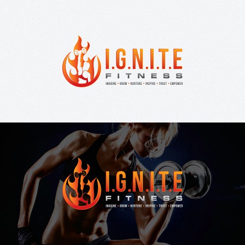 Logo design for online fitness and nutrition coach for women
