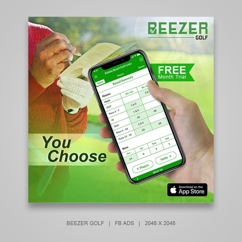 Professional FB Ads for Beezer Golf (Winner)