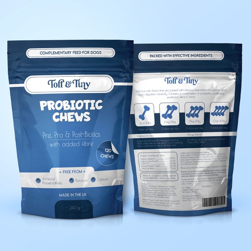 Probiotic Chews Pouch Packaging Design C-2