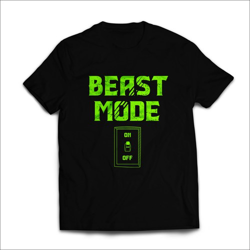 Beast Mode T-shirt Design. 