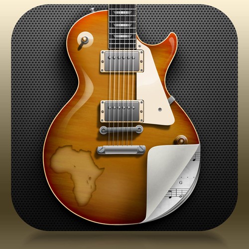 Icon design for app teaching African guitar styles 