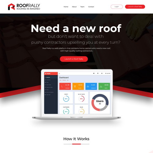 Web App To Hire Roofing Contractors