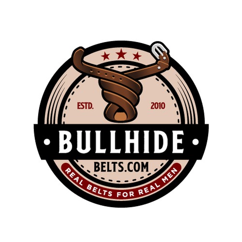 Bold Bull Logo for Company That Sells Leather Belts 