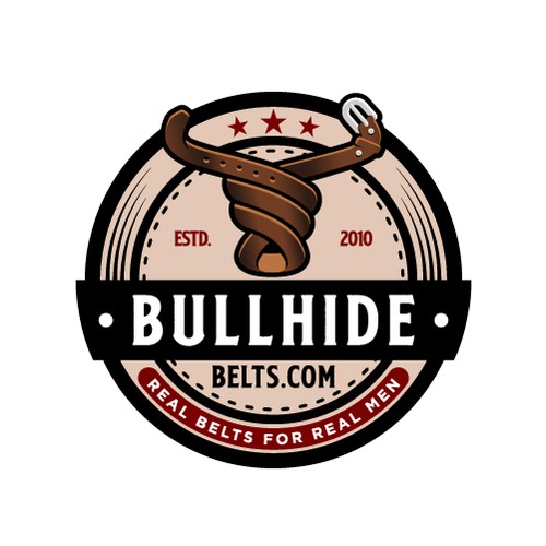 Bold Bull Logo for Company That Sells Leather Belts 