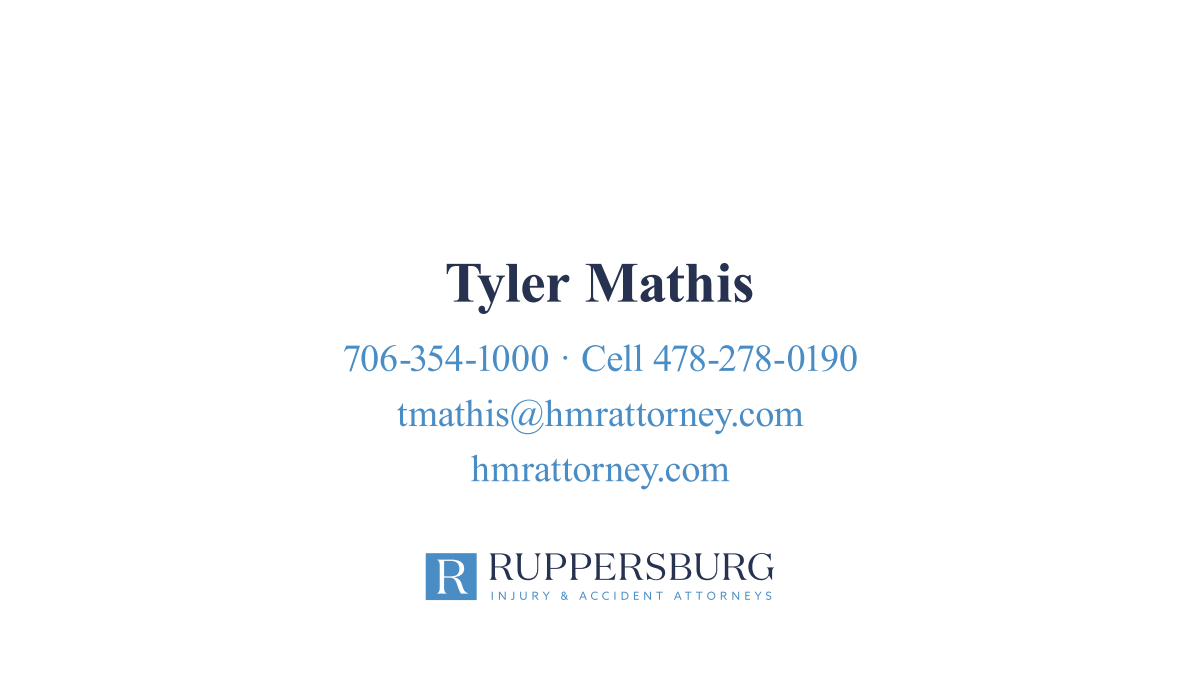 Business card for attorney